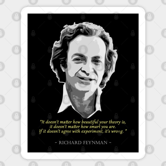 Richard Feynman Quote Magnet by Nerd_art